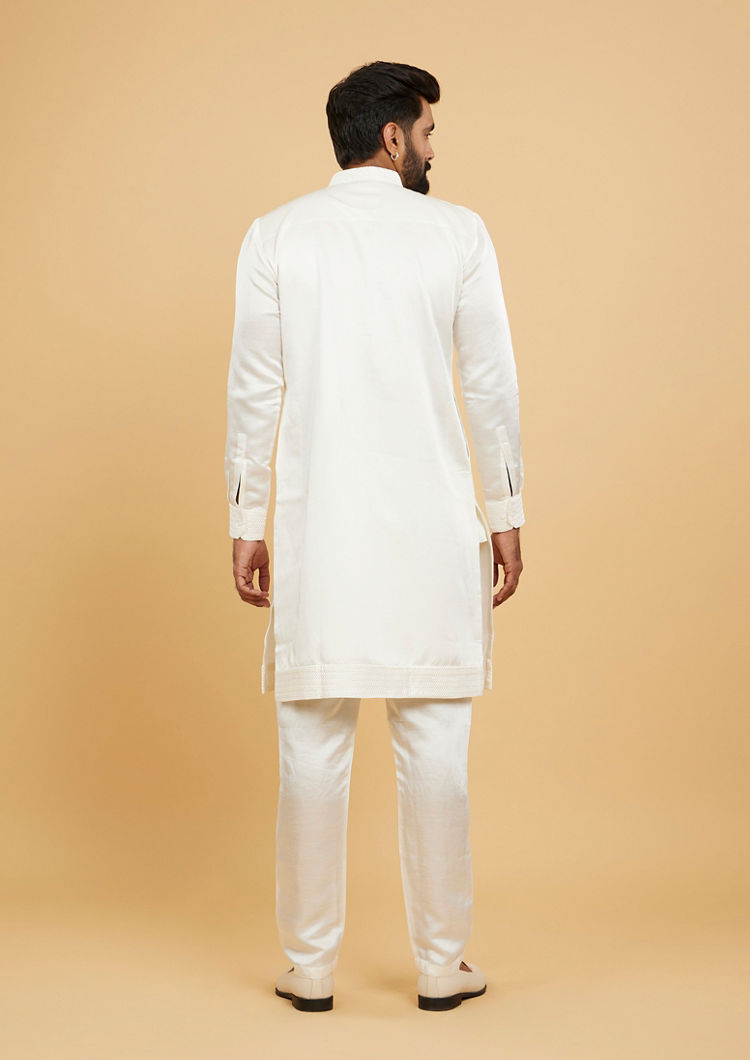 Twamev Men White Radiance Kurta Pajama