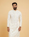 Ethereal Cream and Yellow Organza Kurta Pajama