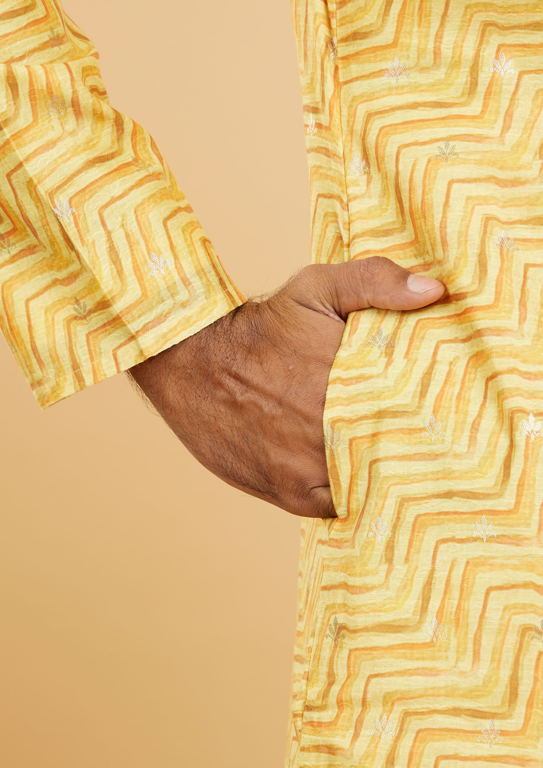 Twamev Men Sunshine Splendor Yellow Kurta Pajama