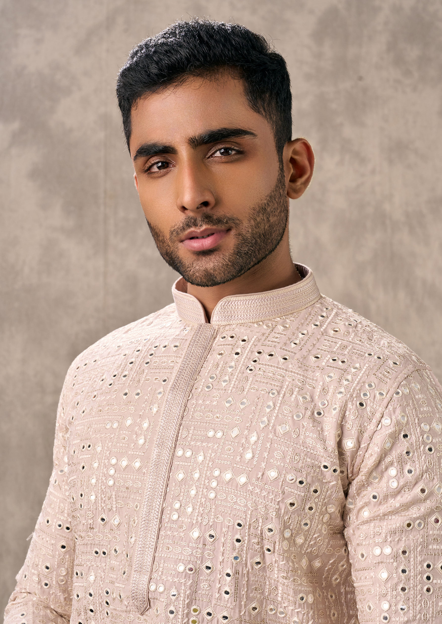 Twamev Men Radiant Pink Kurta Churidar