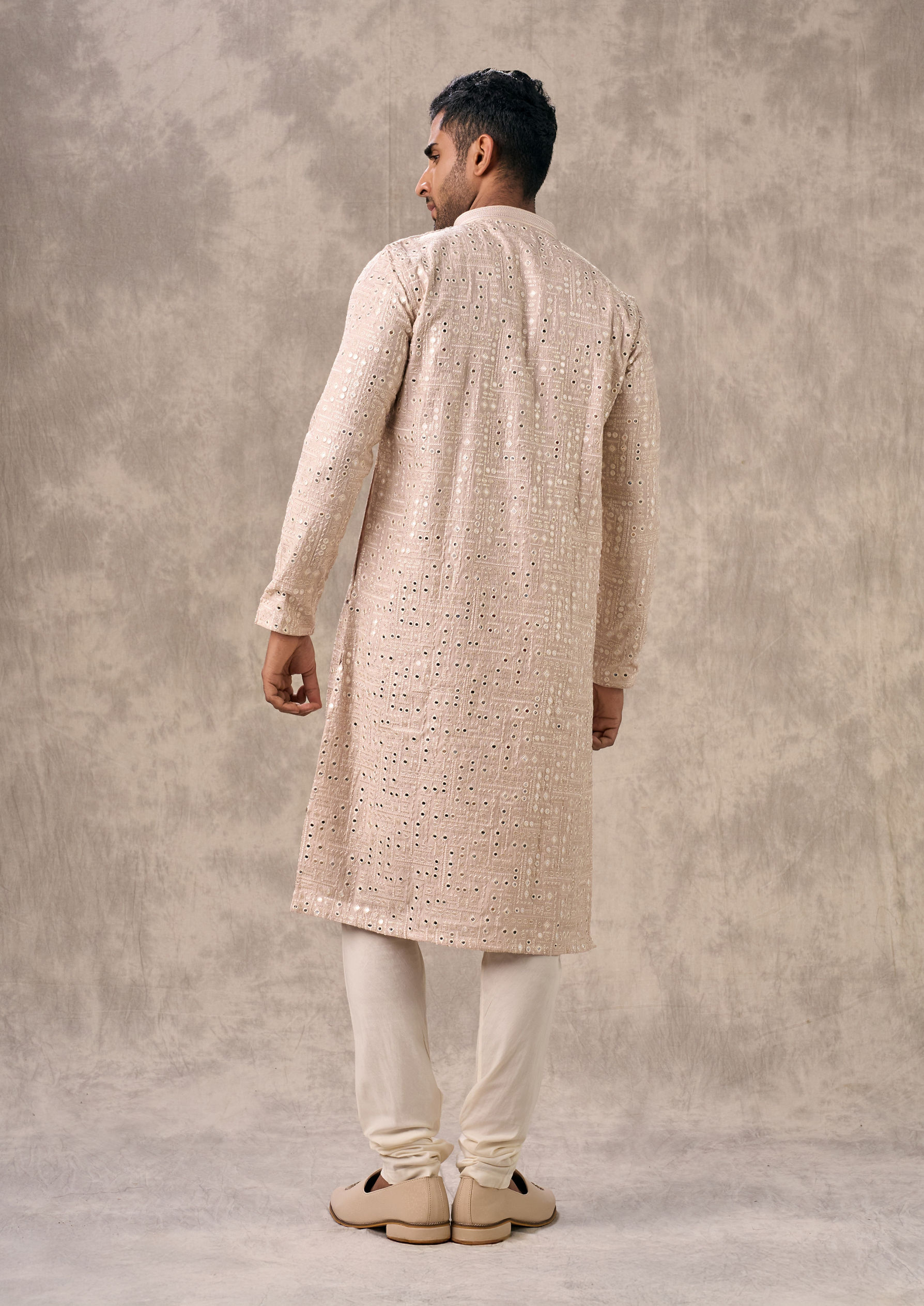 Twamev Men Radiant Pink Kurta Churidar