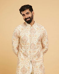 Twamev Men Regal Beige Kurta Pajama