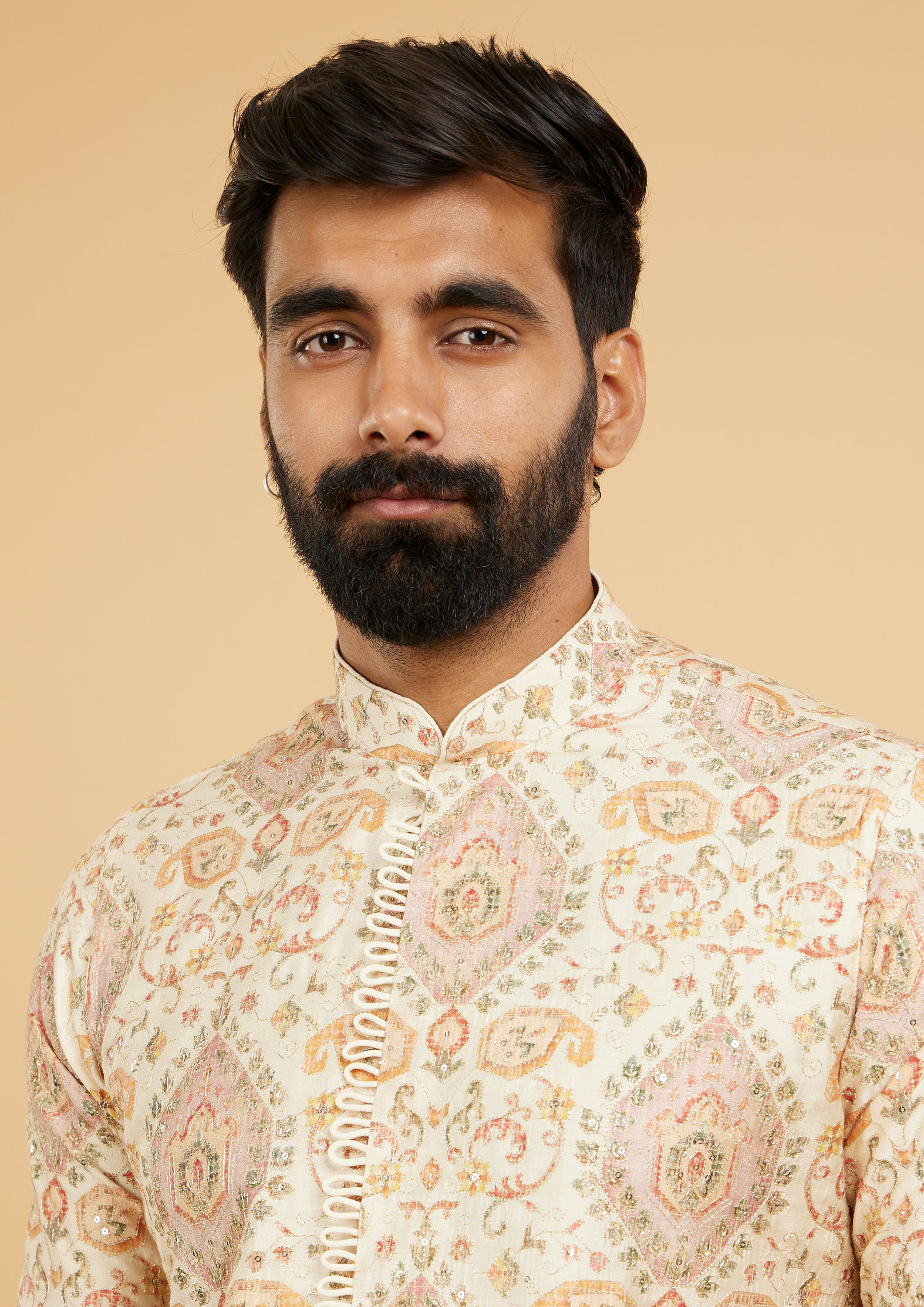 Twamev Men Regal Beige Kurta Pajama