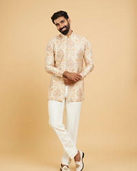 Twamev Men Regal Beige Kurta Pajama