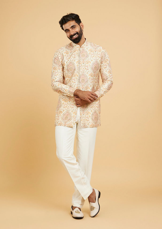 Twamev Men Regal Beige Kurta Pajama