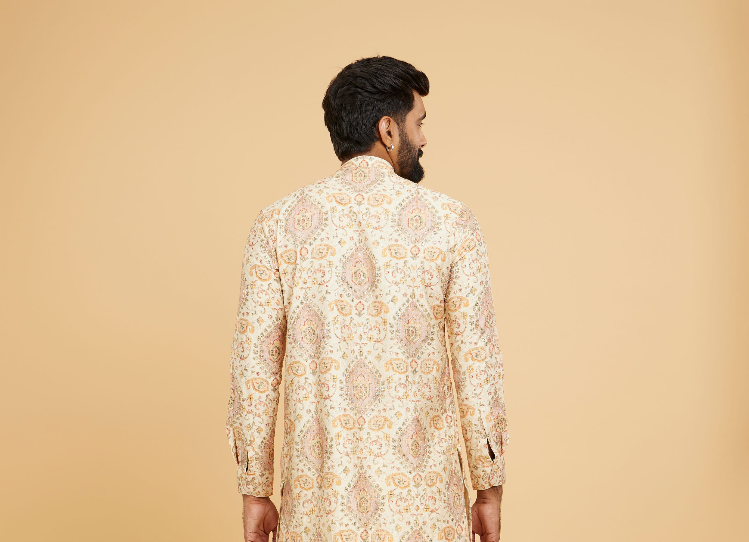 Twamev Men Regal Beige Kurta Pajama