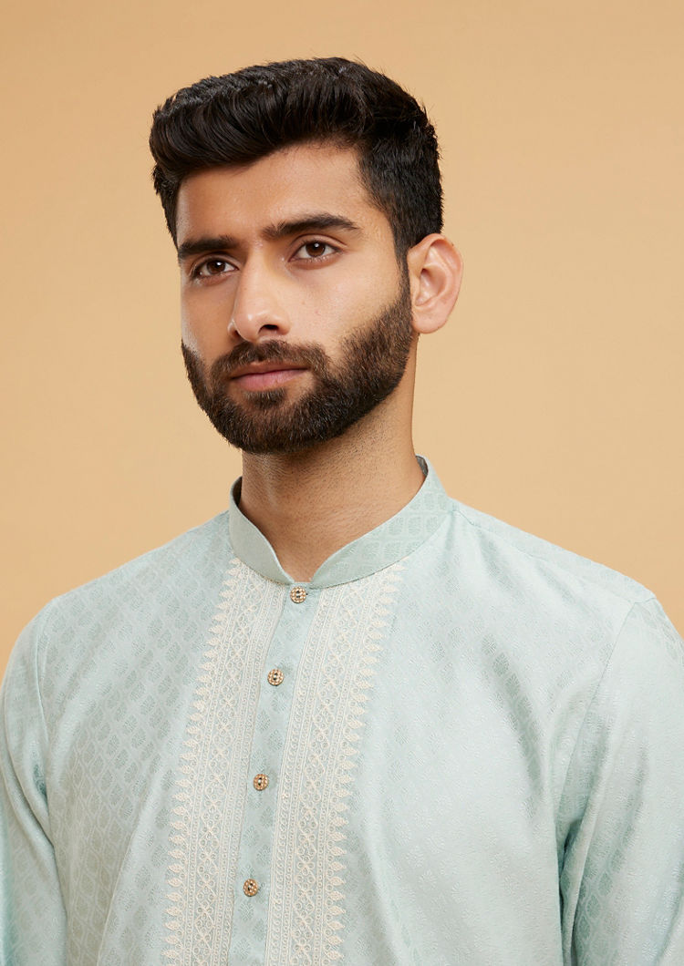 Twamev Men Emerald Elegance Kurta Pajama