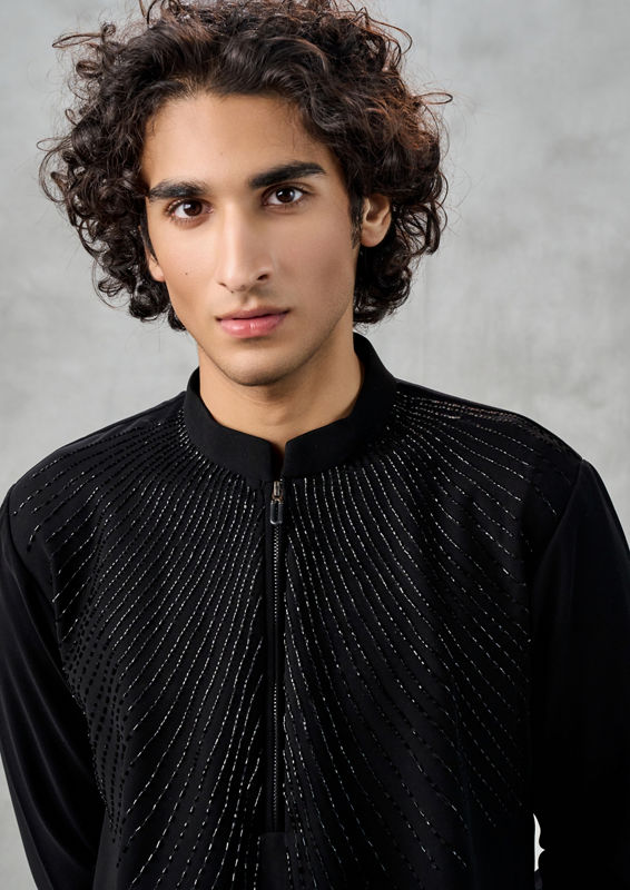 Twamev Men Black Elegance Kurta Pant