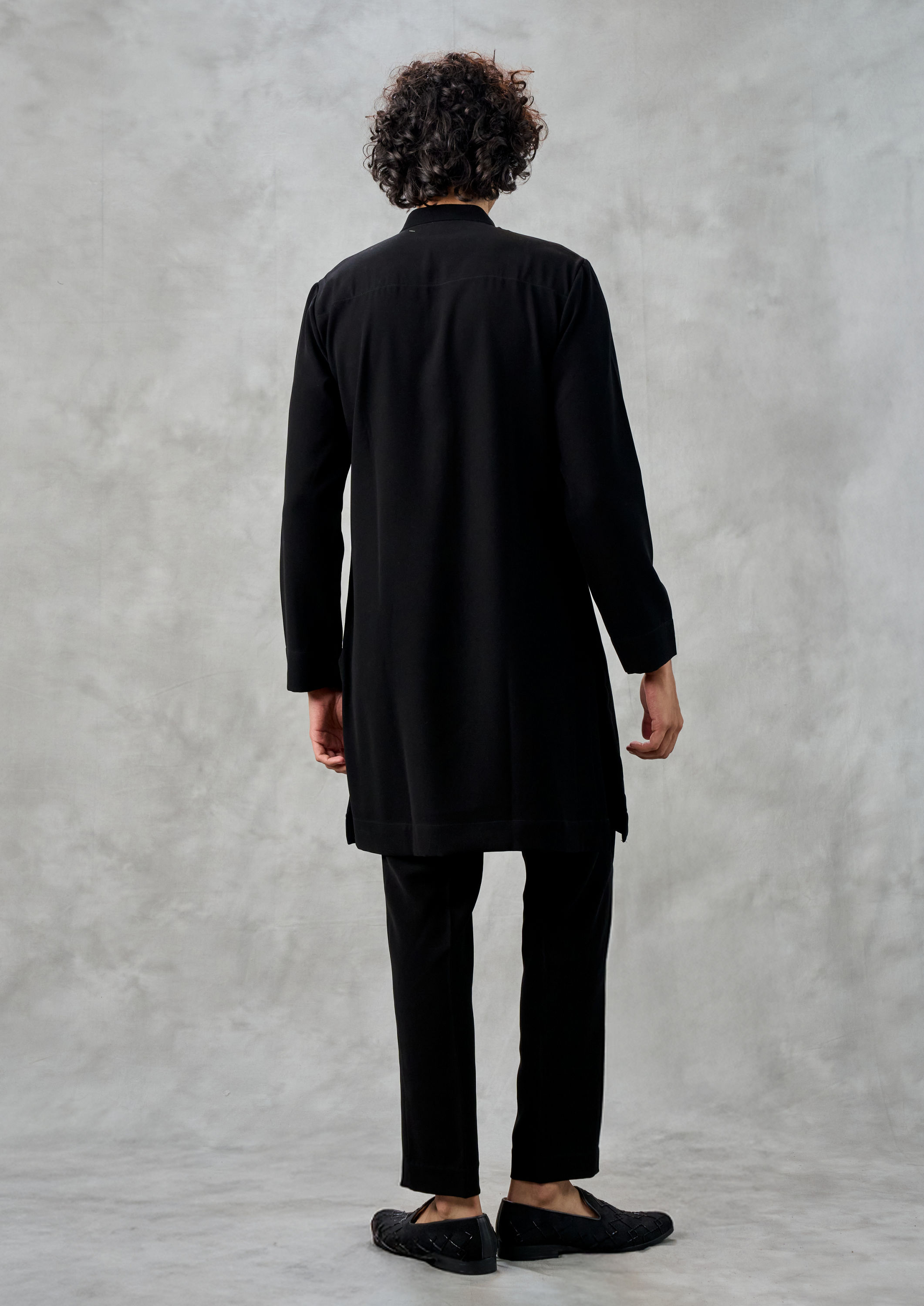 Twamev Men Black Elegance Kurta Pant