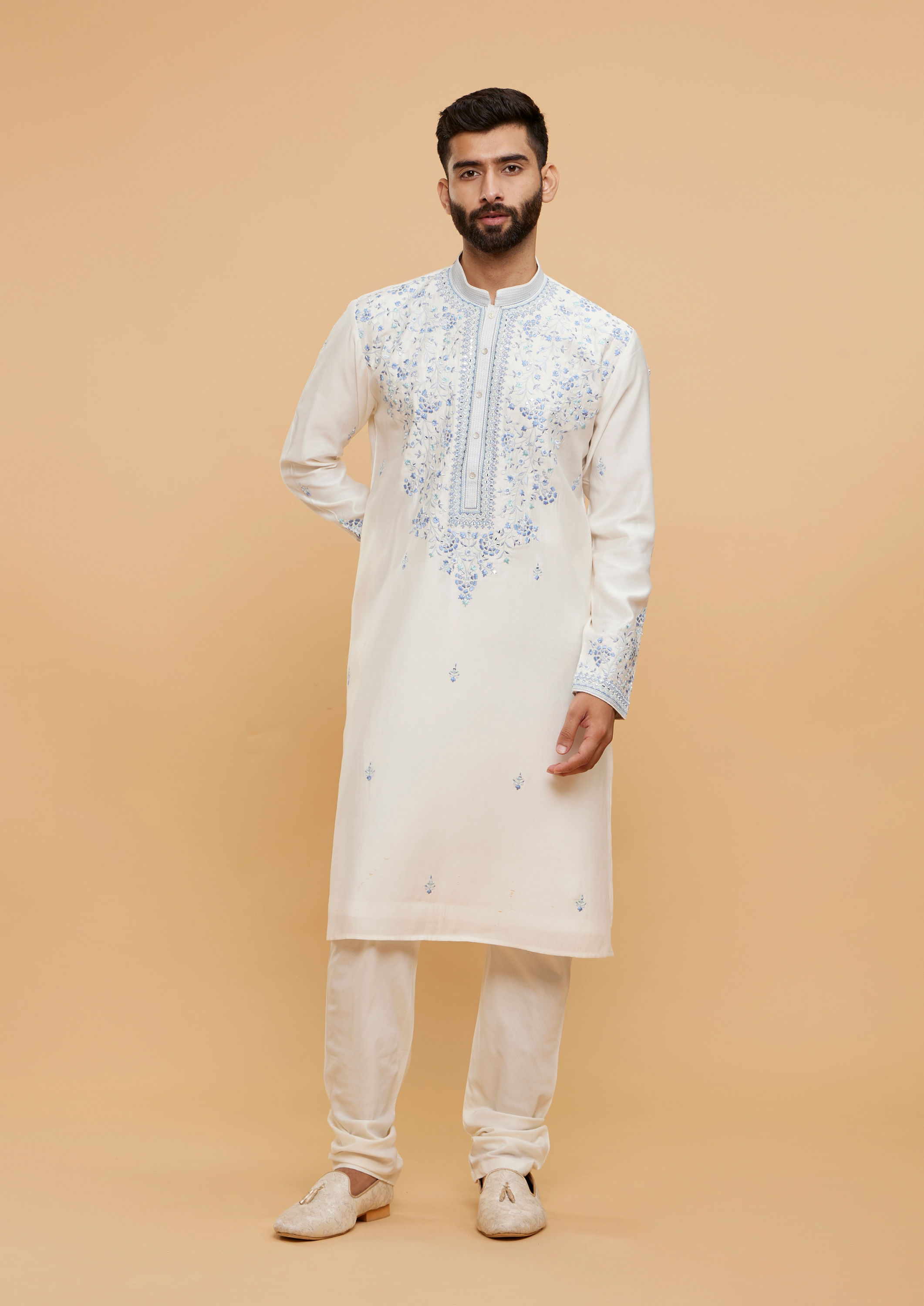 Twamev Men Elegant Dual tone Kurta Pajama