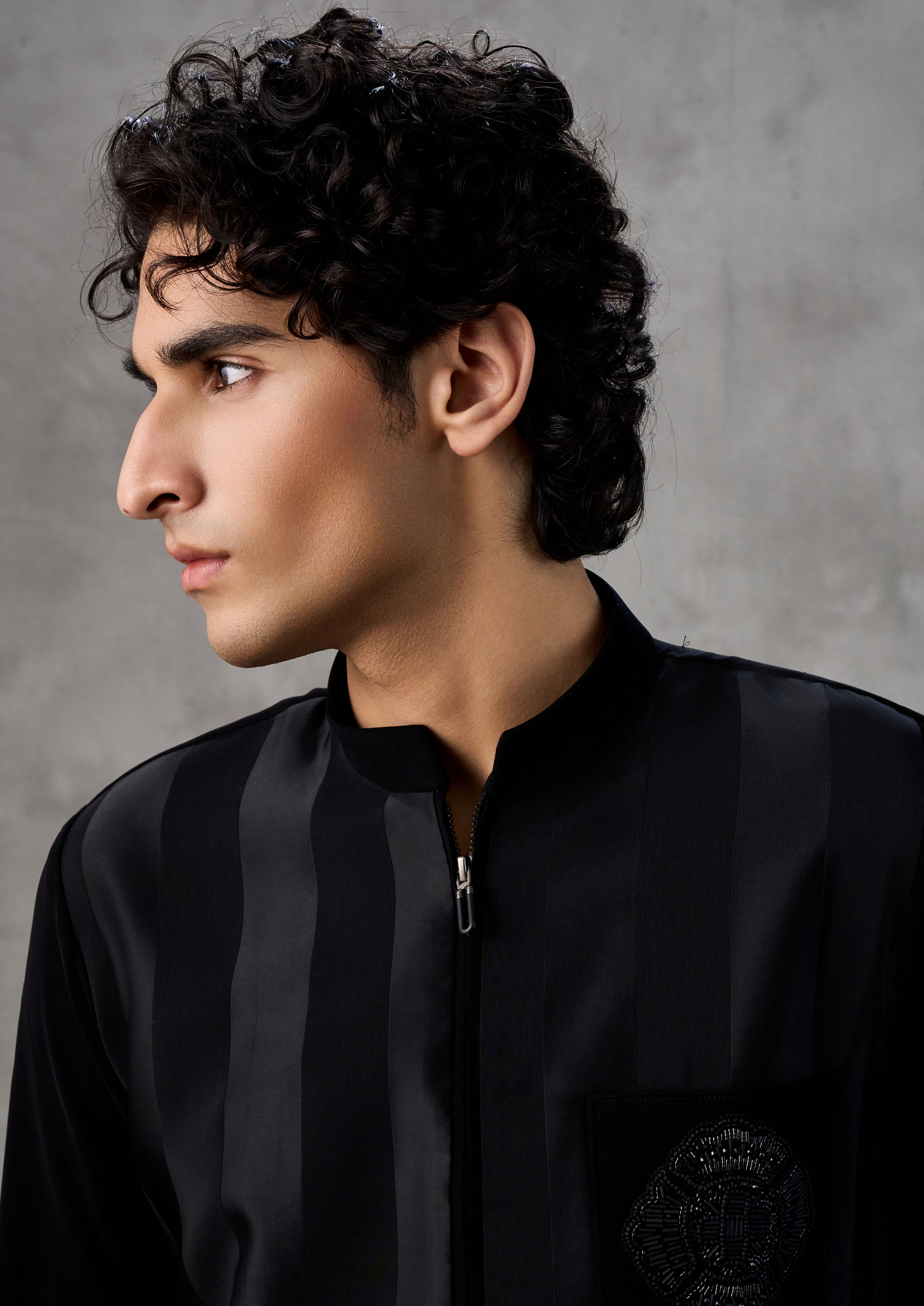 Twamev Men Refined Ebony Kurta Pant