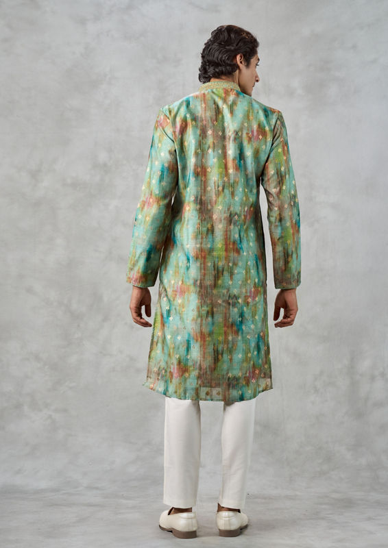 Twamev Men Emerald Elegance Kurta Pant