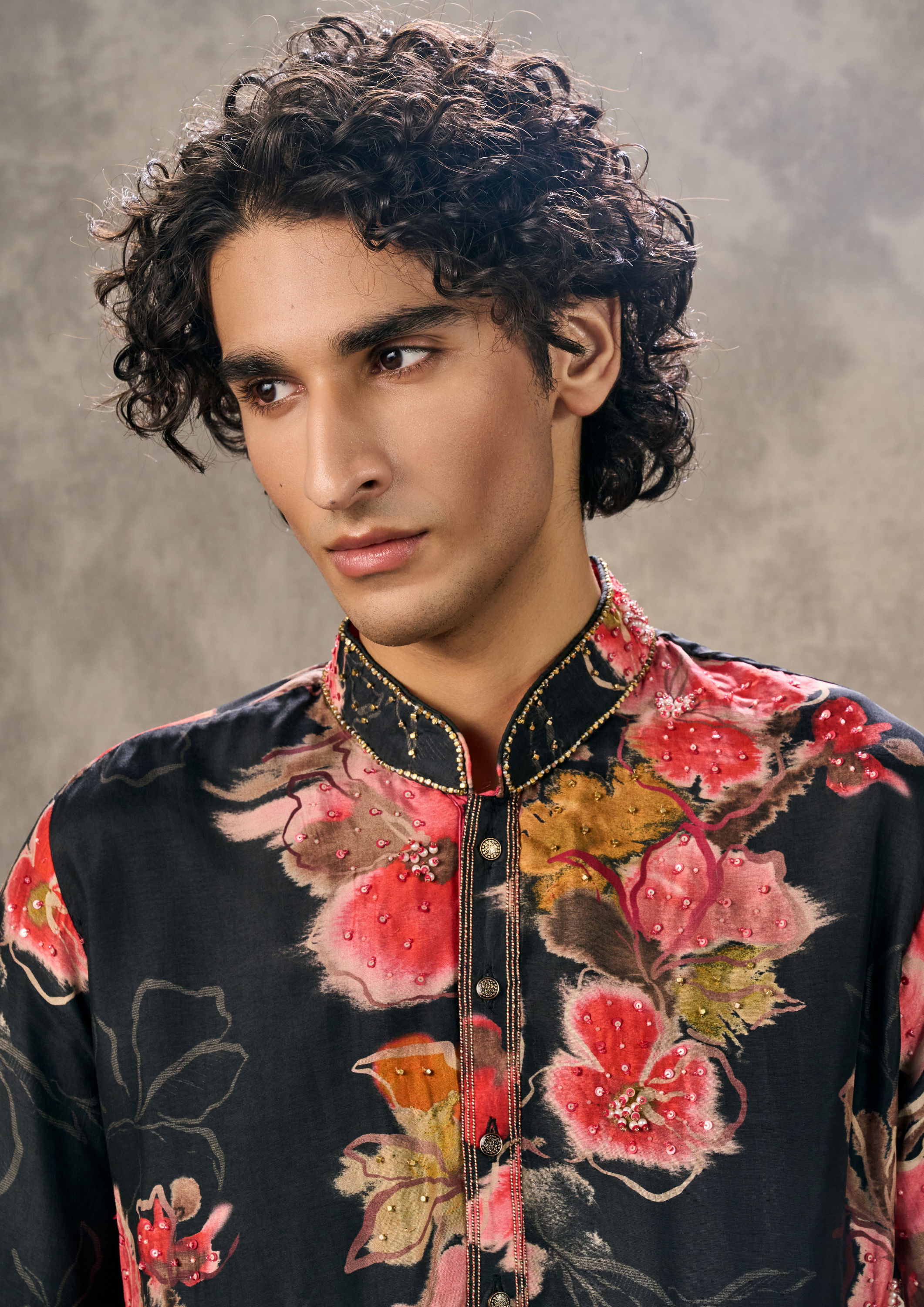 Twamev Men Eternal Black Kurta Pajama