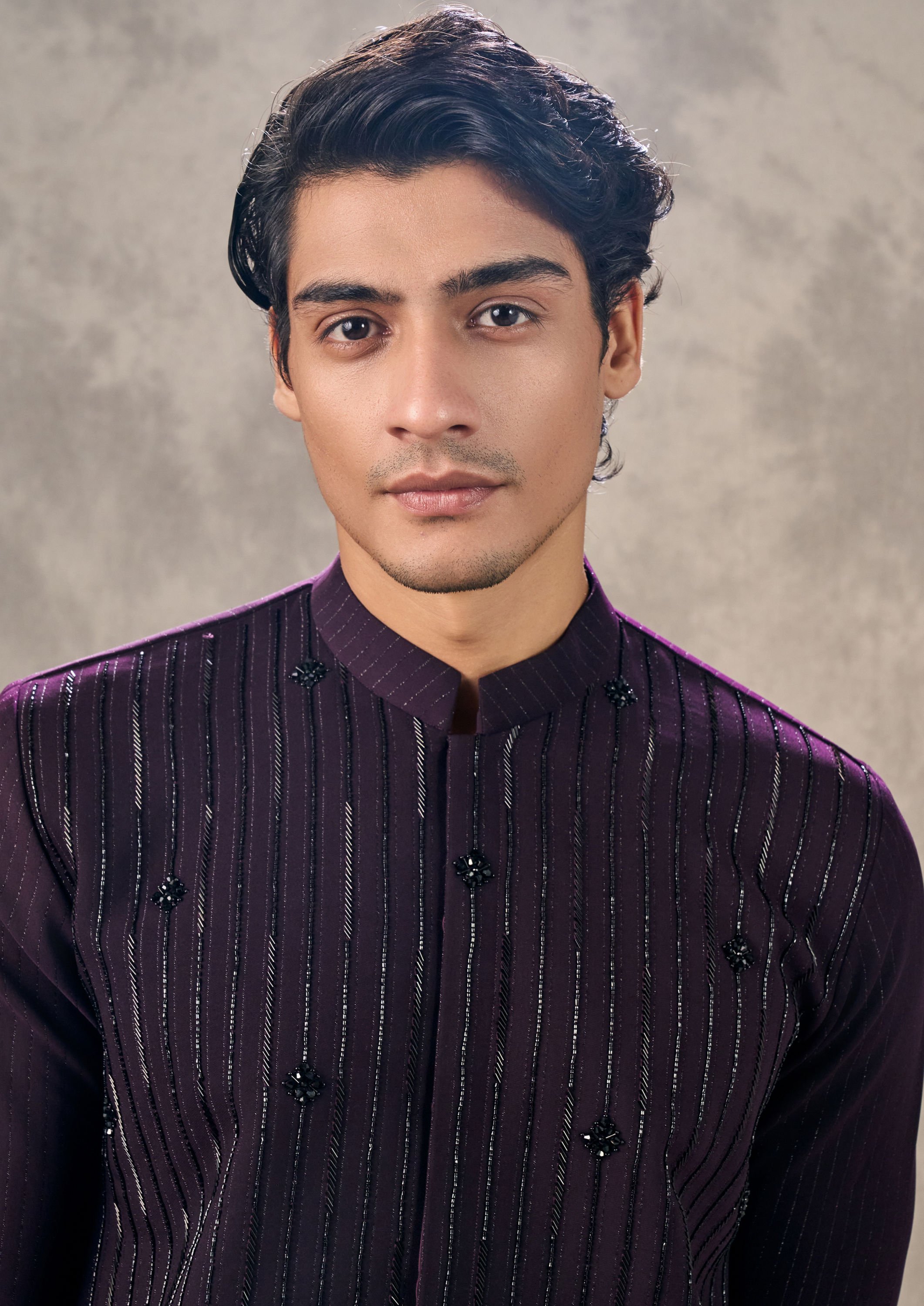 Twamev Men Wine Elegance Kurta Pant