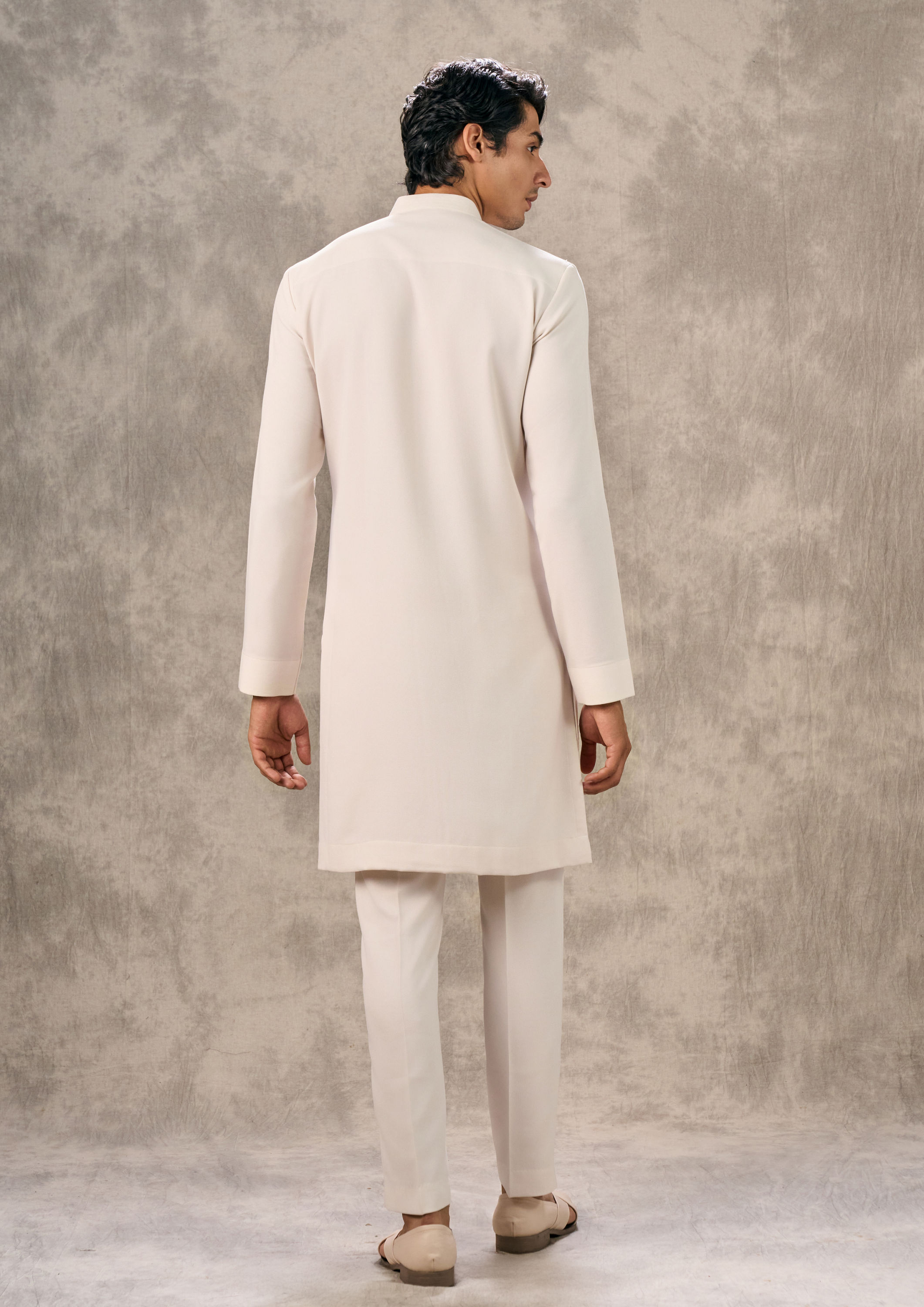 Twamev Men Cream Hue Elegance Kurta Pant