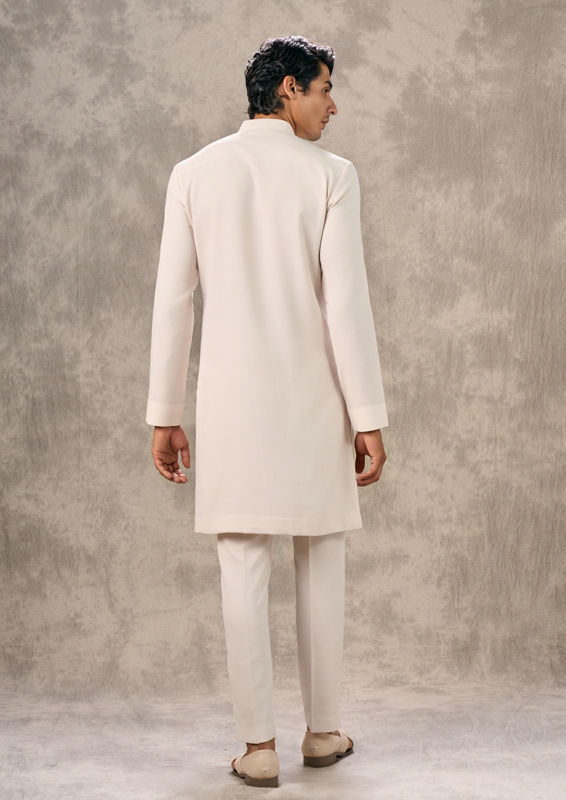 Twamev Men Cream Hue Elegance Kurta Pant