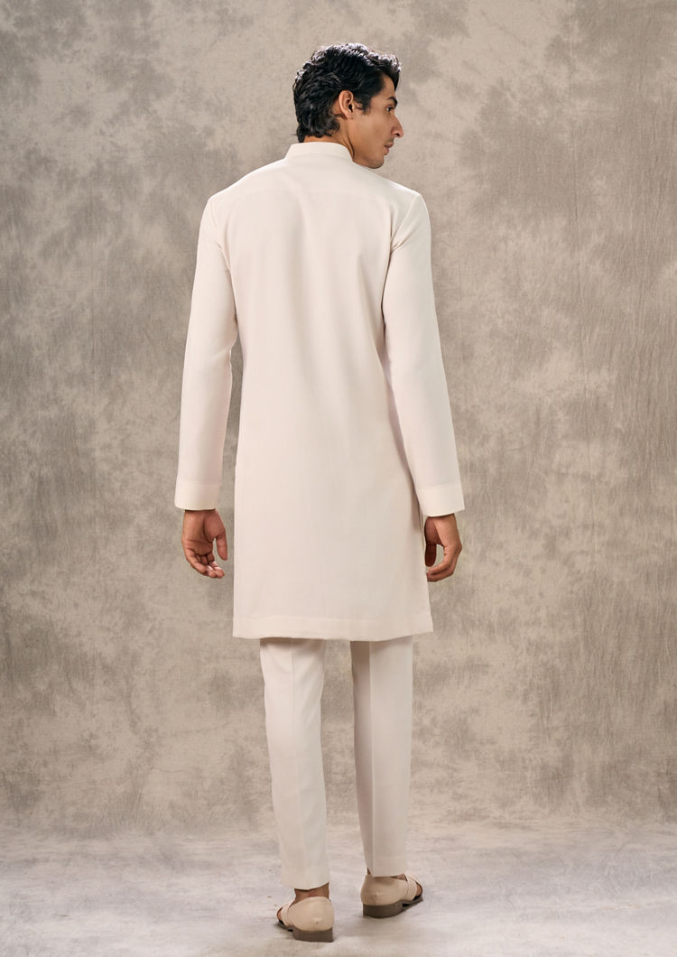 Twamev Men Cream Hue Elegance Kurta Pant