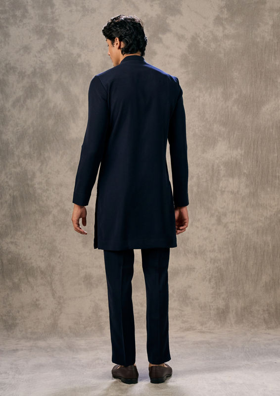 Twamev Men Dark Blue Elegance Kurta Pant