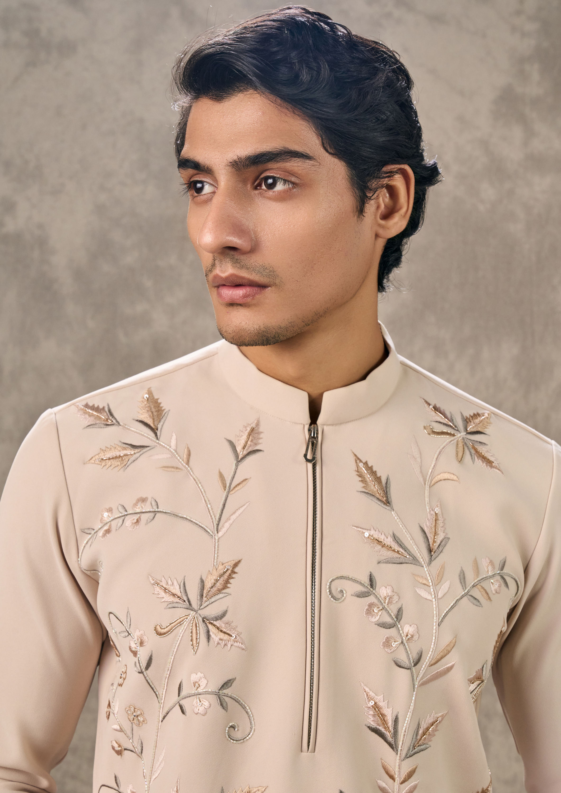 Twamev Men Beige Elegance Kurta Pant