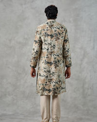 Twamev Men Pista Green Kurta Churidar Ensemble