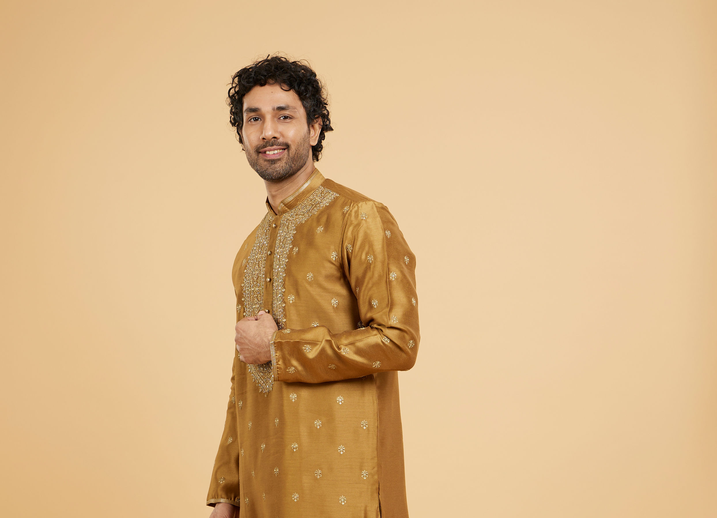 Twamev Men Emerald Elegance Kurta Pajama