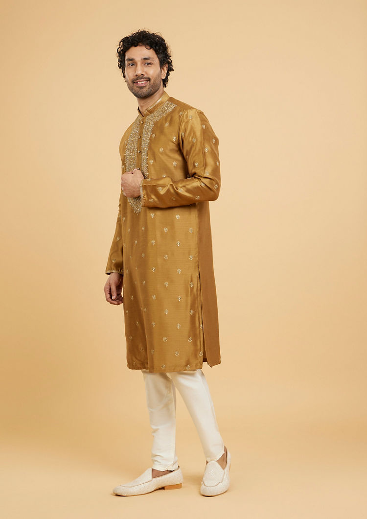 Twamev Men Emerald Elegance Kurta Pajama