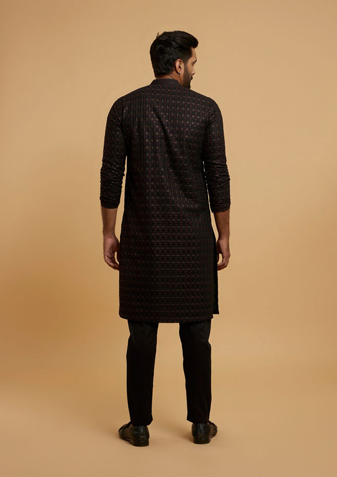 Twamev Men Emerald Splendour Kurta Pajama
