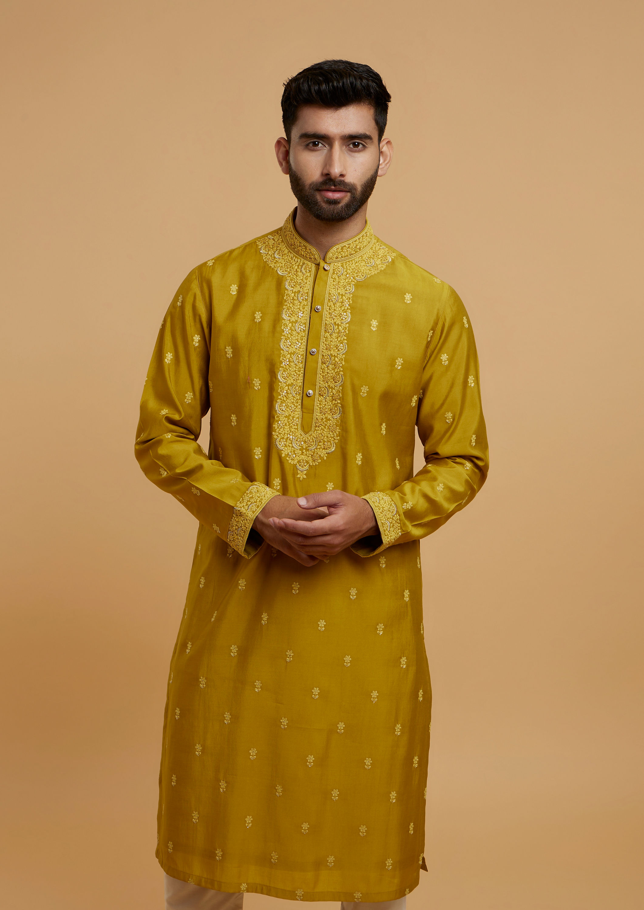 Twamev Men Emerald Elegance Kurta Pajama