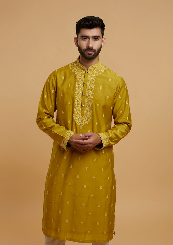 Twamev Men Emerald Elegance Kurta Pajama