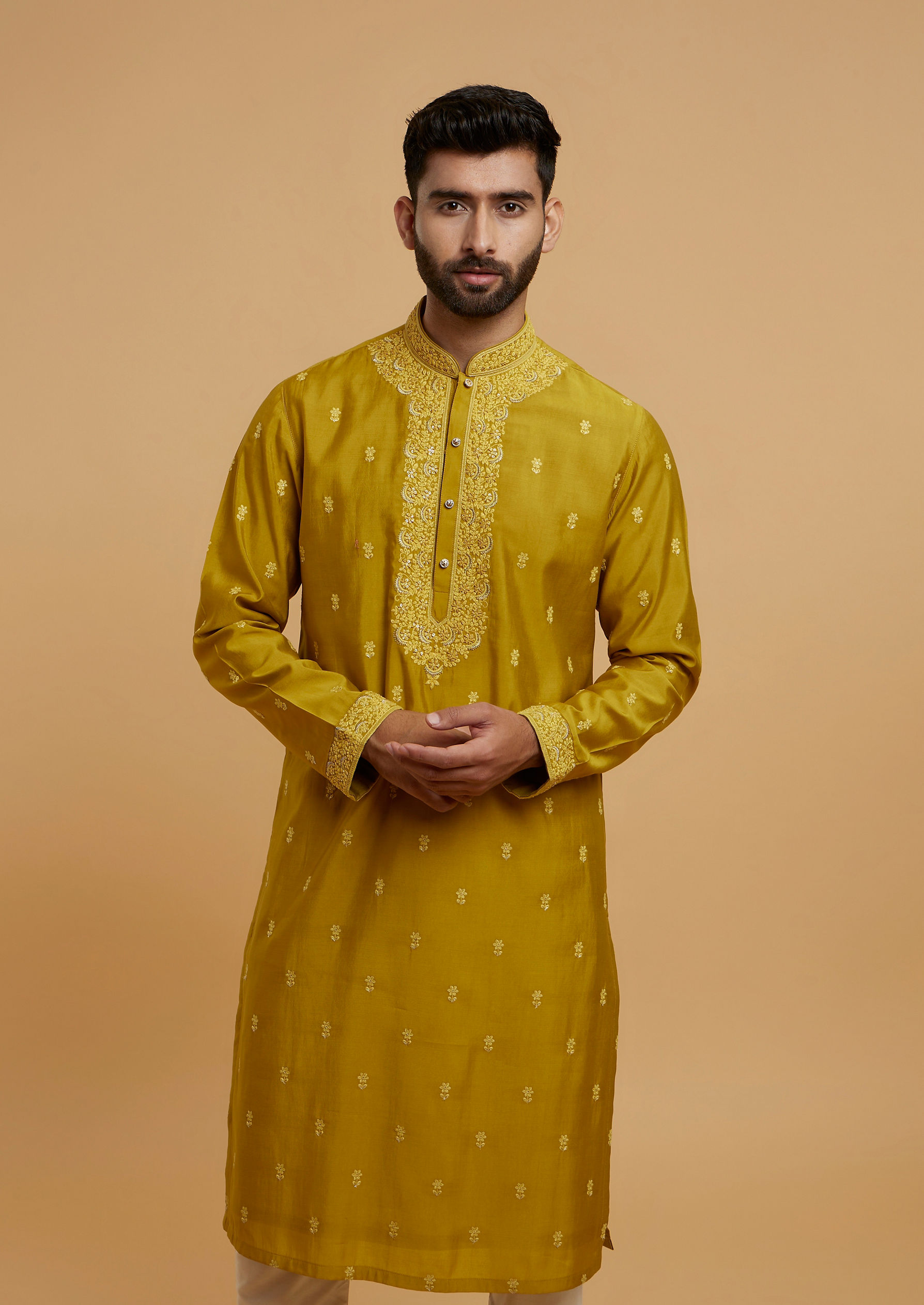 Twamev Men Emerald Elegance Kurta Pajama