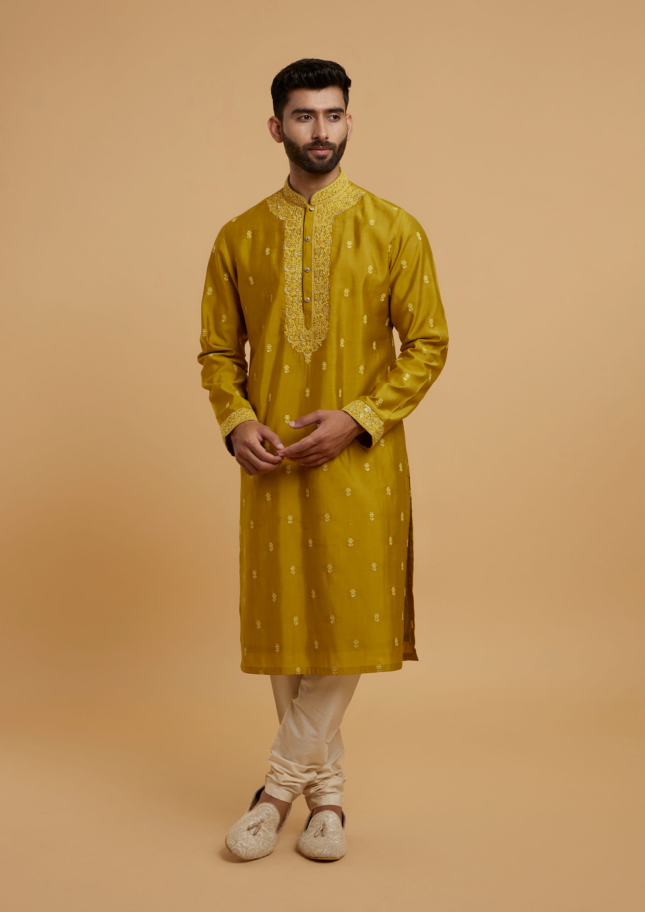 Twamev Men Emerald Elegance Kurta Pajama