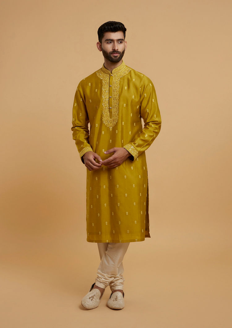 Twamev Men Emerald Elegance Kurta Pajama