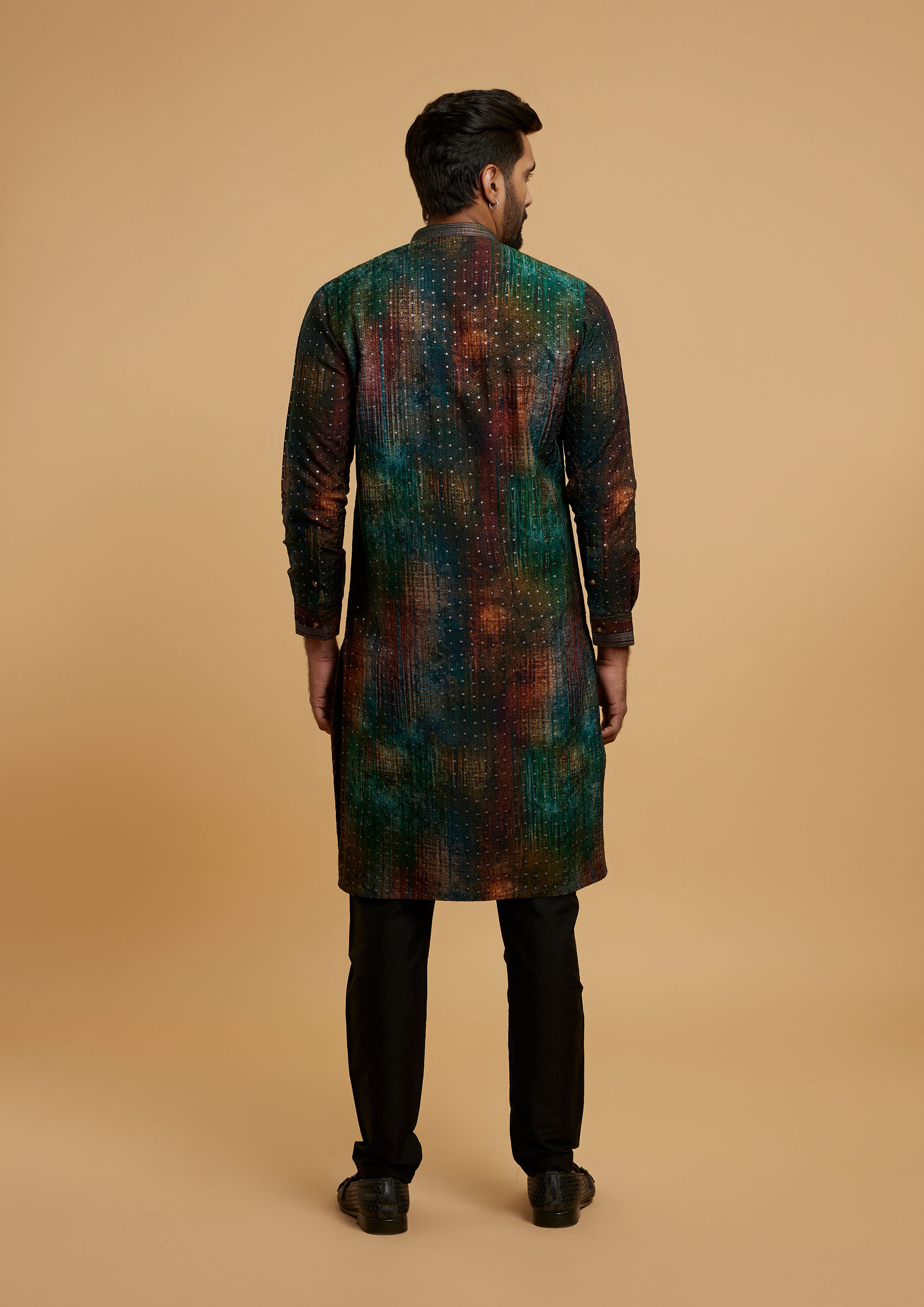 Twamev Men Teal Green Radiance Kurta Pajama