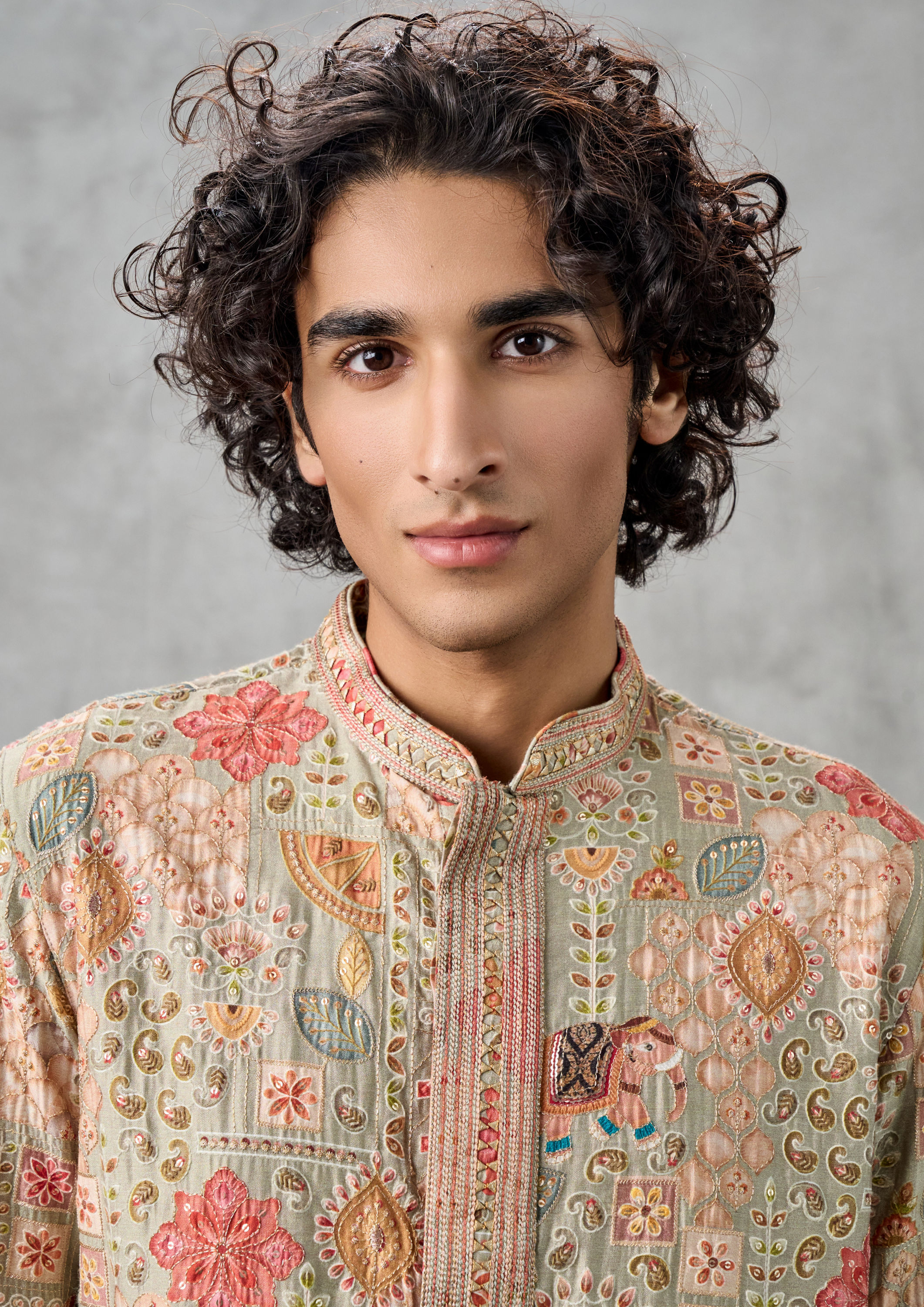 Twamev Men Pista Green Elegance Kurta Pajama