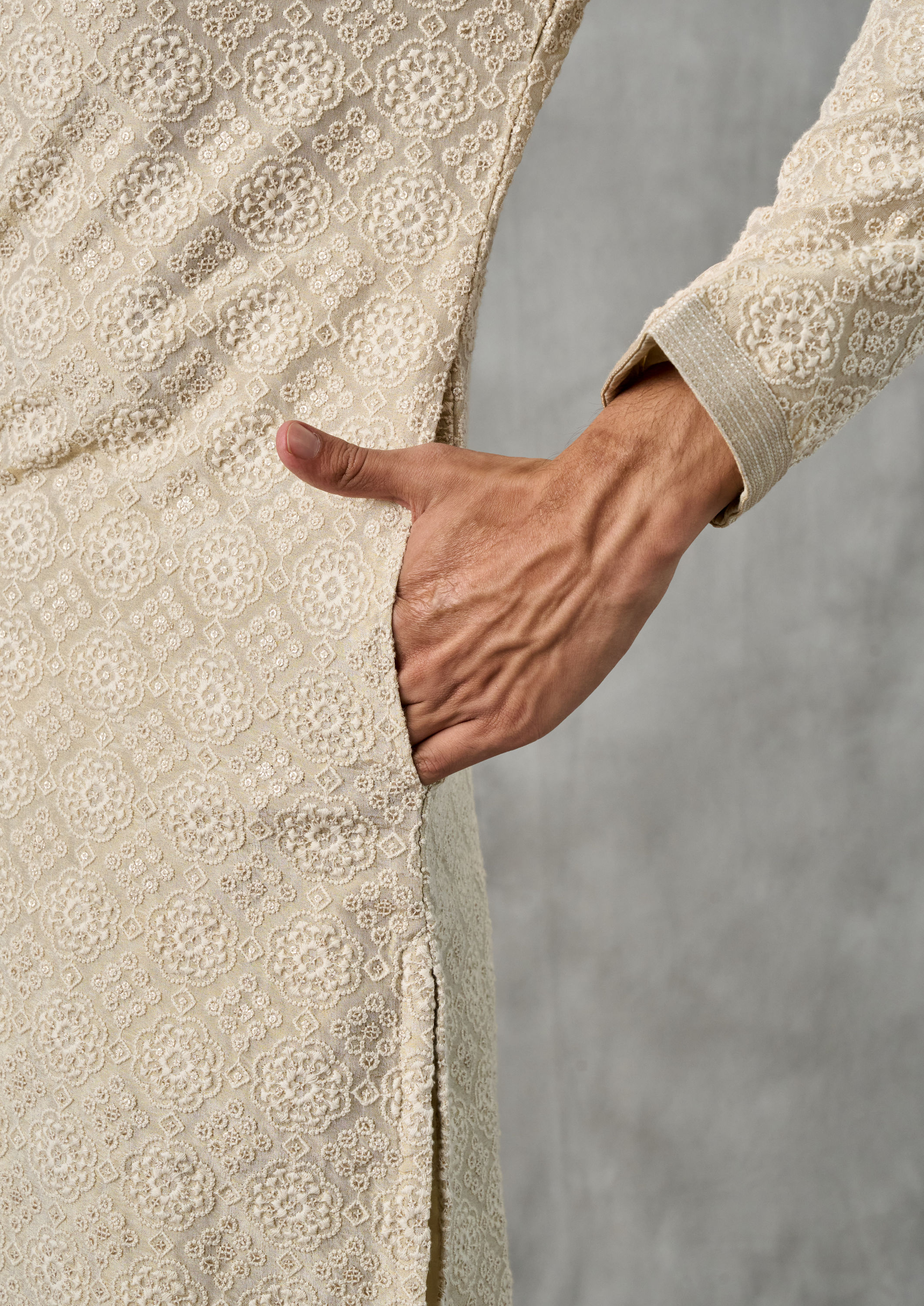 Twamev Men Regal Pista Green Kurta Pajama