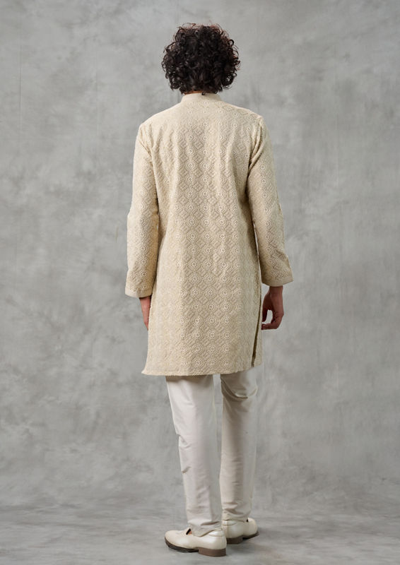 Twamev Men Regal Pista Green Kurta Pajama