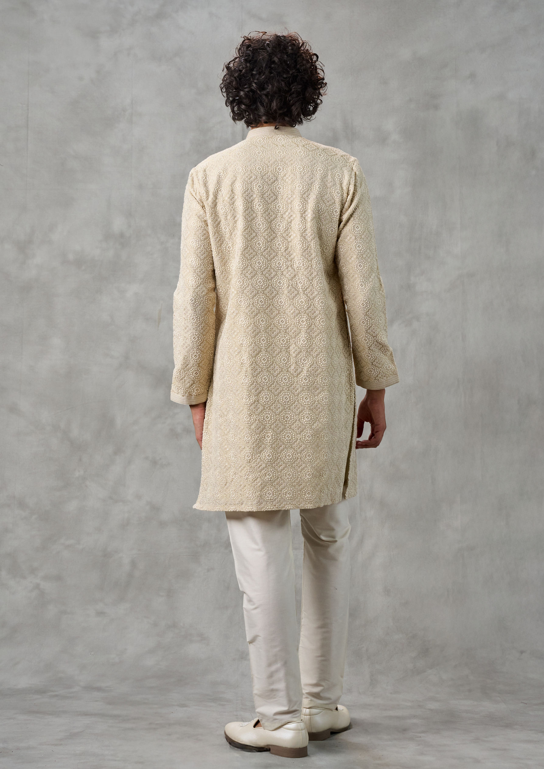 Twamev Men Regal Pista Green Kurta Pajama