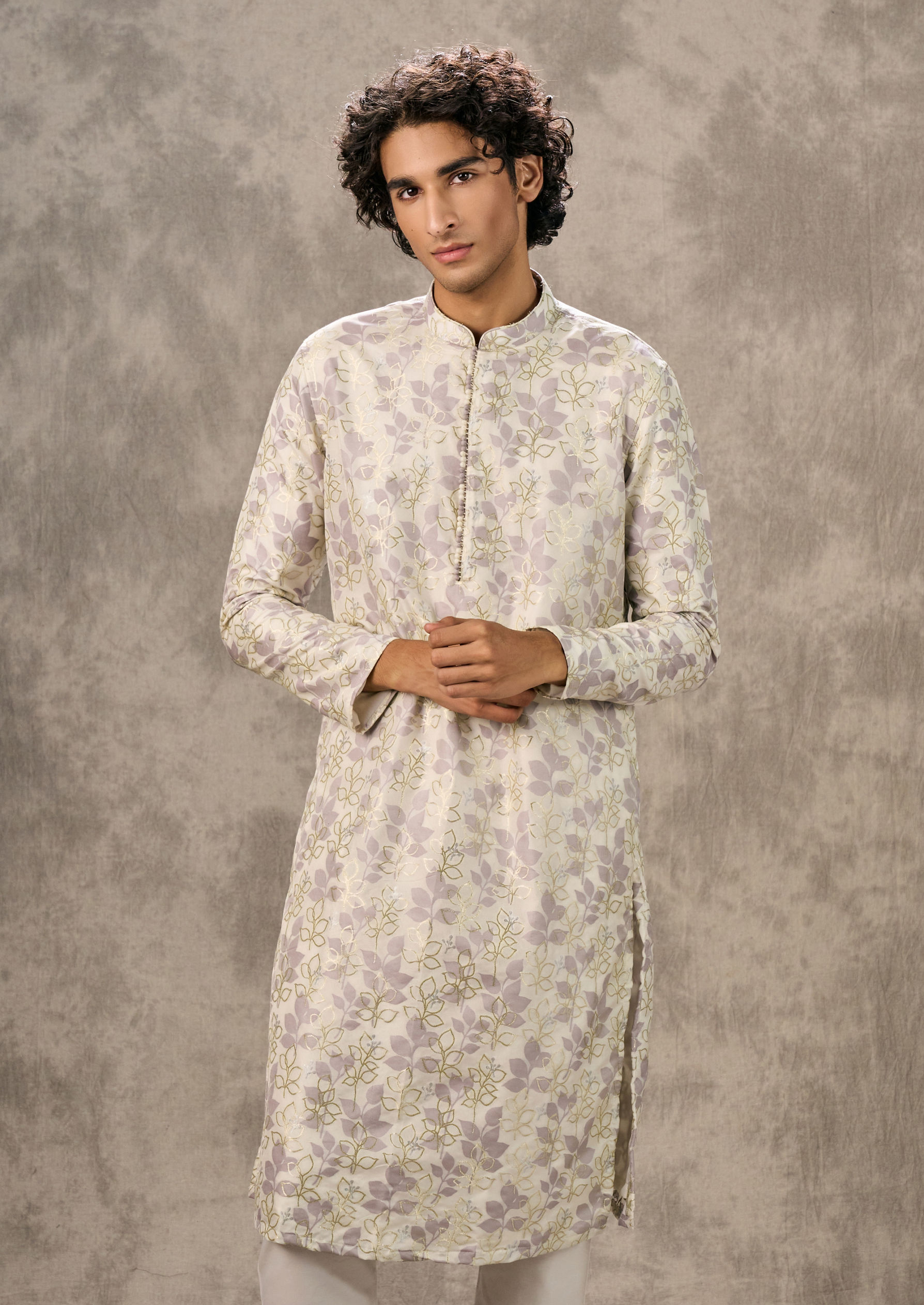 Twamev Men Regal Cream Kurta Pajama