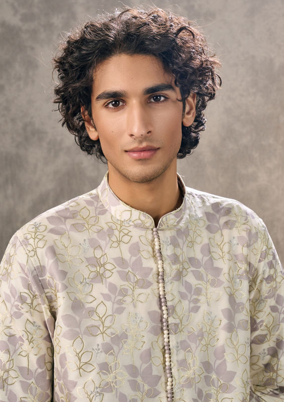 Twamev Men Regal Cream Kurta Pajama