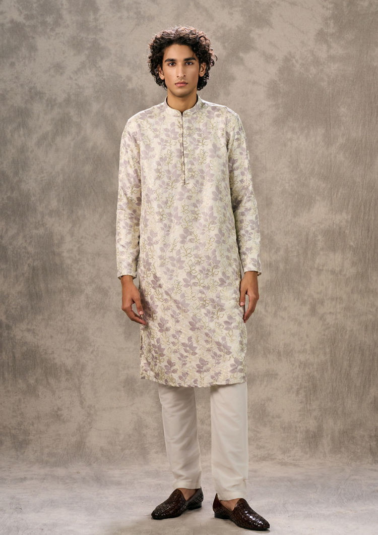 Twamev Men Regal Cream Kurta Pajama