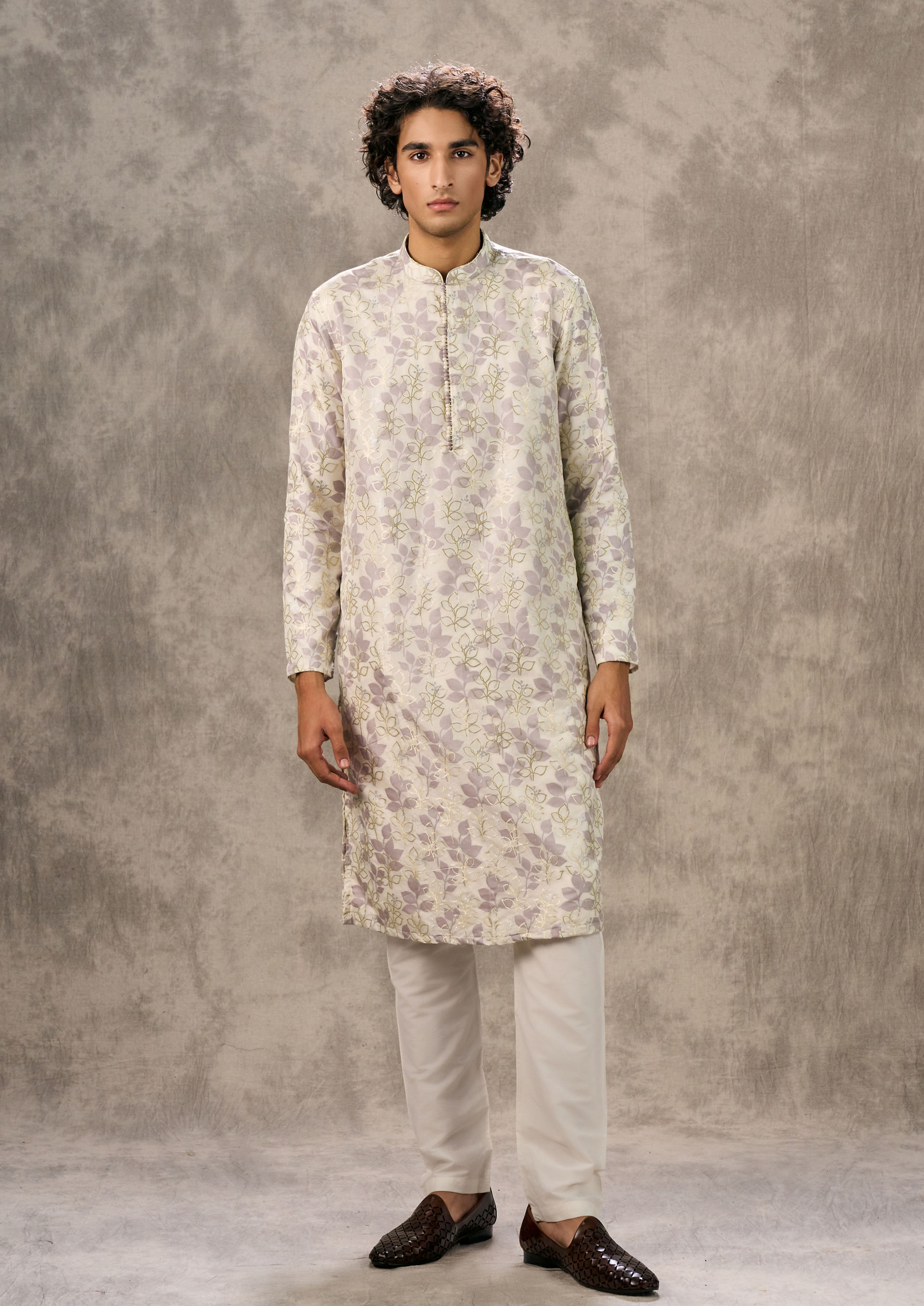 Twamev Men Regal Cream Kurta Pajama