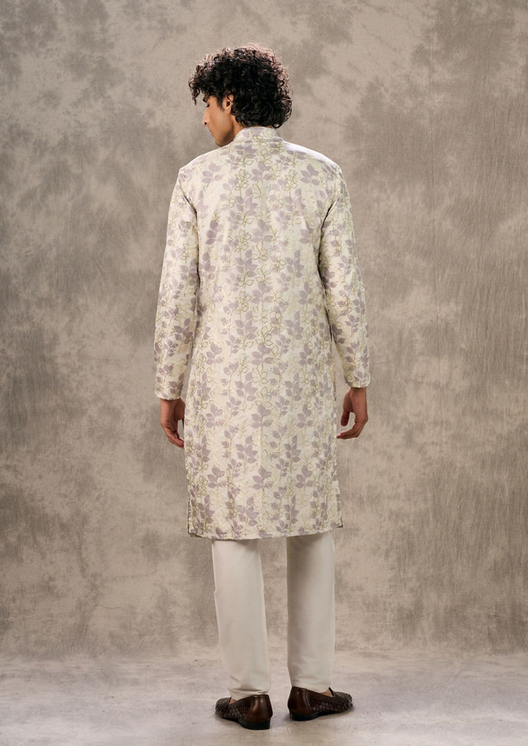 Twamev Men Regal Cream Kurta Pajama