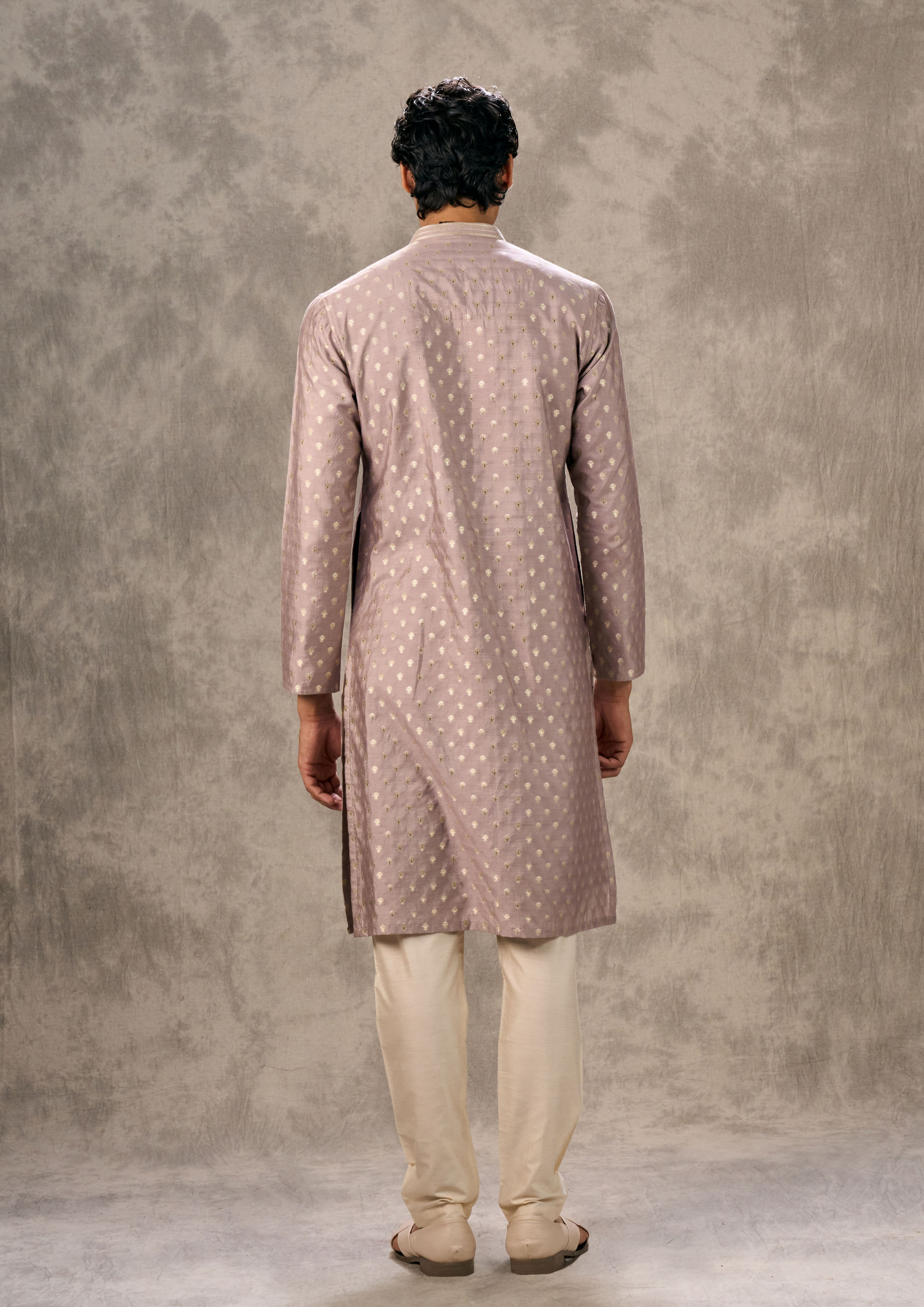 Twamev Men Lilac Elegance Kurta Pajama