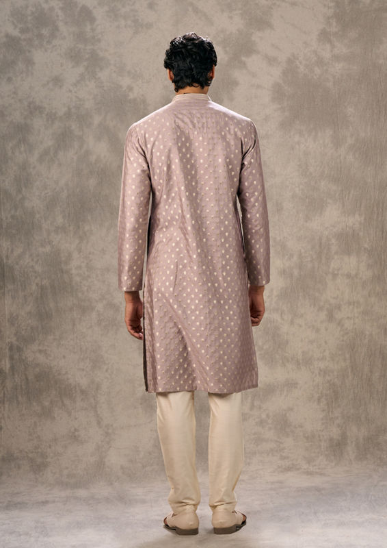 Twamev Men Lilac Elegance Kurta Pajama
