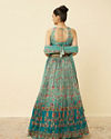 alt message - Mohey Women Sea Green Floral Printed Lehenga image number 3