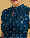 Mohey Women Blue Georgette Lively Lehenga