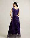 alt message - Mohey Women Festive Purple Georgette Lehenga image number 4