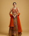 Mohey Women Mustard Elegance Lehenga