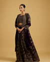 Mohey Women Wine Delight Chiffon Lehenga image number 2