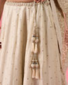 Mohey Women Cream Enchanting Lehenga